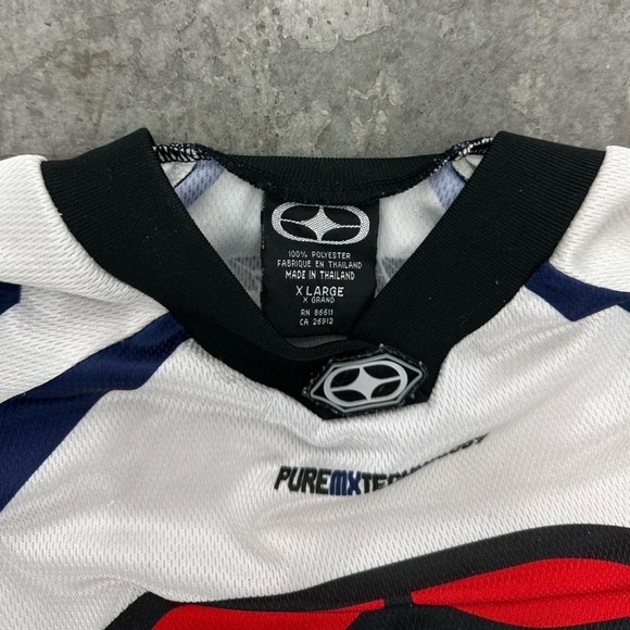 Obermeyer Long Sleeve Performance Jersey - White/Blue/Black/Red - Picture 2 of 7